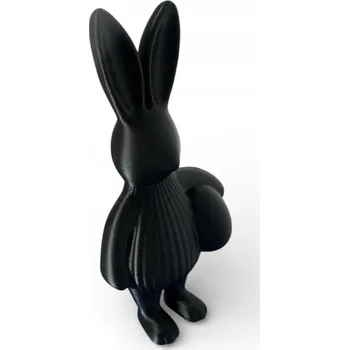 Obraz Minimalistická velikonoční dekorace Ribbed Bunny zajączek - černý
