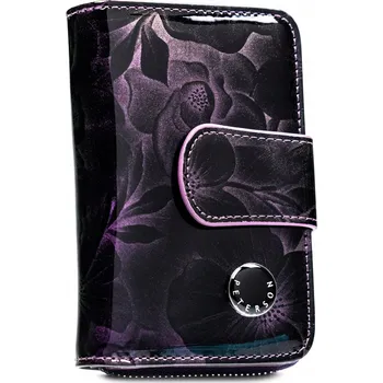 Peněženka Peterson peněženka z pravé kůže fialová - dámská