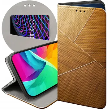 Pouzdro na mobilní telefon Flipové pouzdro Hello Case pro Vivo Y21, Y21s, Y33S hnědé