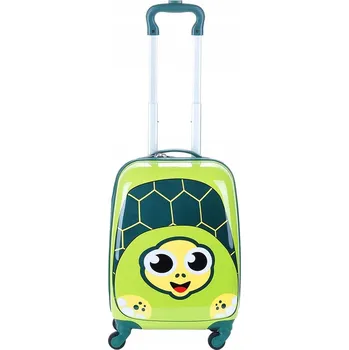 Dětský kufr malý na 4 kolečkách barevný želva