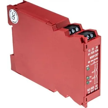 Relé e Bezpečnostní relé 4 3 2 bezpečnostní kontakty 1 kanál 24 V ac/dc MSR126T Minotaur