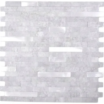 Obklad Mozaika WzorcowniaStudio 29 x 30 cm, odstíny šedé a stříbrné