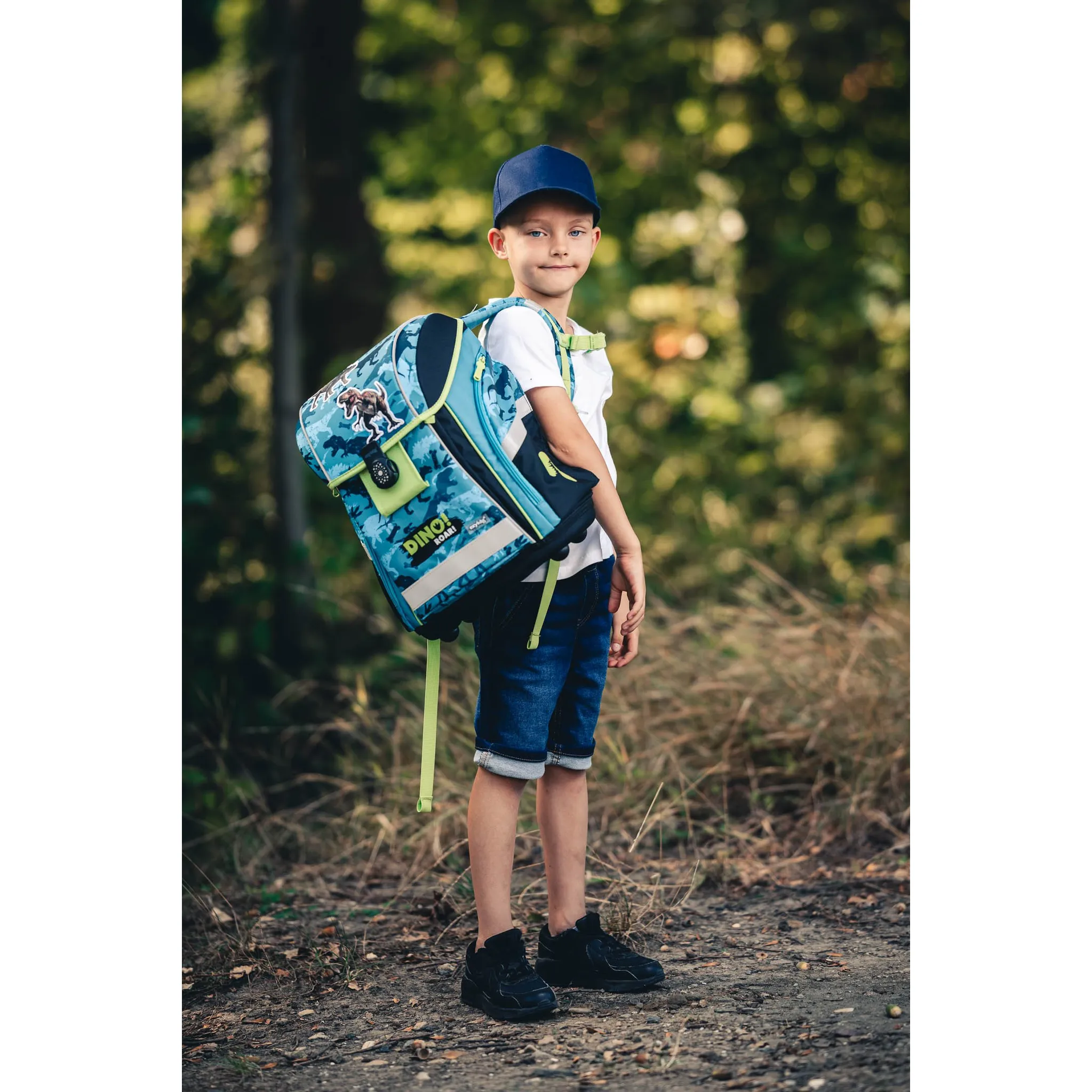 Fotografie 12 - Set školních potřeb Oxybag Premium Light 3dílný set Dino 0-87725