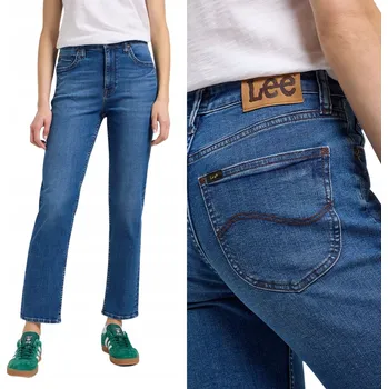 Dámské džíny Dámské džíny Lee Carol Hyper Mid rovné klasické modré W29 L33