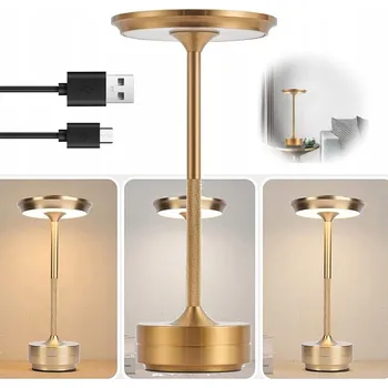 Lampička NOČNÍ STOLNÍ LAMPA STOLNÍ USB DOTYKOVÁ BEZDRÁTOVÁ MINIMÁLNÍ