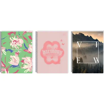 Blok Kroužkový Blok A4 linka 100 listů mix vzorů 1 ks Interdruk