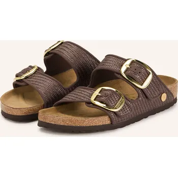 Dámská obuv Birkenstock Dámské Pantofle Arizona Big Buckle Raffia, hnědá...