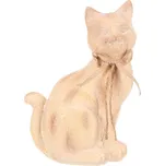 Elegantní kočka - zahradní figurka z polyresinu, imitace dřeva Barva: Hnědá