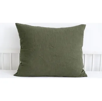 Povlak na polštářek Povlak na polštář 45x45 bavlněný mušelín měkký prodyšný Zelený