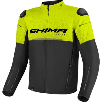 Sportovní oblečení Bunda na motorku Shima Drift černo-fluo žlutá XL