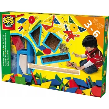 Dřevěná hračka Hračka hračka Stuku puku - geometrické tvary