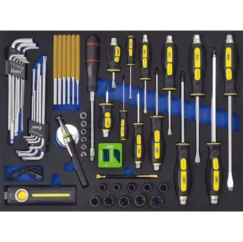 Vrták Vložka do vozíku Truck, šířka 520 mm, šroubováky, 57 ks