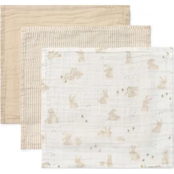 Little dutch LITTLE DUTCH Ubrousky mušelínové 3 ks Baby Bunny