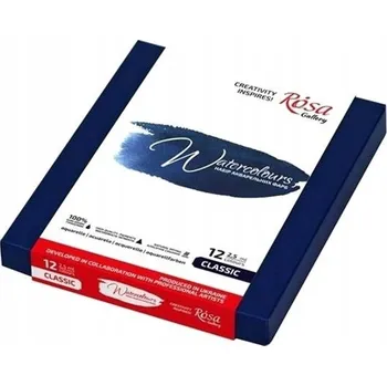 Výtvarná barva Akvarelové barvy Rosa vícebarevné 12 ks 2,5 ml