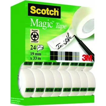 Lepicí páska Lepicí páska Scotch Magic 19 mm x 33 m, balení 24 ks