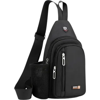 Sportovní batoh Camerazar Černý sportovní batoh s voděodolnou kapsou na rameno pro muže