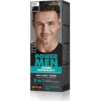 Šampon JOANNA Power Men Tónovací šampon pro muže proti šedinám 03 Středně hnědá
