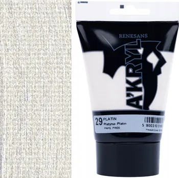 Vodová barva Akrylová barva Renesans stříbrná 1 ks 100 ml