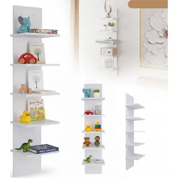 police Dřevěná police Bedee 18 x 14 cm bílá