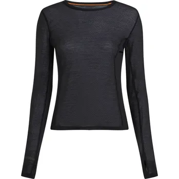 Dámské triko Icebreaker Women Merino Blend 75 Cool-Lite™ Featherlight™ LS Crewe Velikost: L / Barva: černá