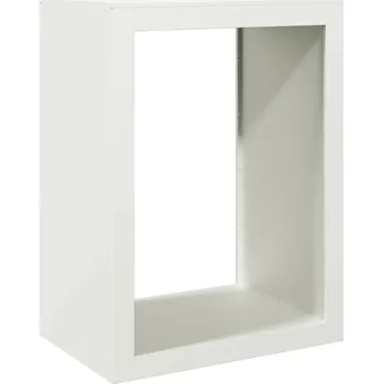 Stojan na palivové dřevo, bílý, 60x40x80 cm, ocelový