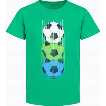 Dětská móda Sportovní chlapecké tričko dětské T-shirt zelené Fotbal 128 Endo