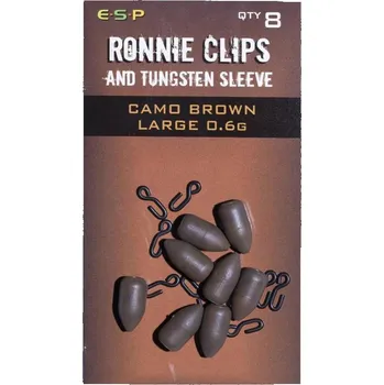 ESP Ronnie Clip Large hnědý 0,6 g 8 ks