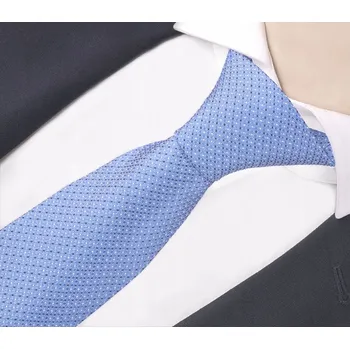 Kravata ŽAKÁROVÁ Klasická Pánská Kravata MODRÁ RC100