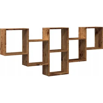 police VidaXL Nástěnná police, staré dřevo, 159x18x66 cm