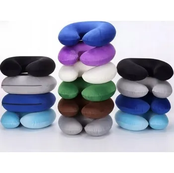 Polštář Nafukovací Polštář , sametová úprava, odnímatelný povlak MEMFLOW