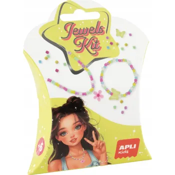 kreativní sada Sada na výrobu náhrdelníků a náramků DIY Kit Apli Kids - Květiny