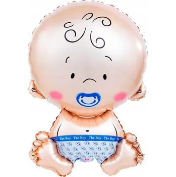 Balónek Fóliový balónek CHLAPEČEK MIMINKO BABY SHOWER 75 CM na hélium MIMINKO DÍTĚ