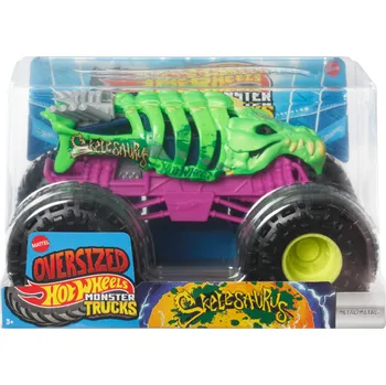 auto na autodráhu Hot Wheels Oversized Monster Trucks Skelesaurus