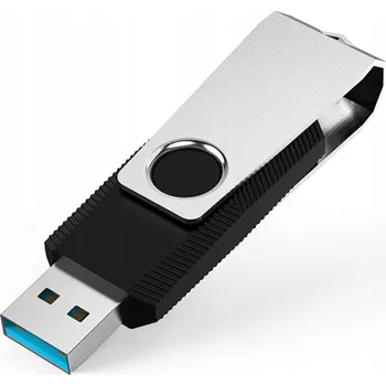 USB flash disk USB flash disc 3.0 16GB kovový otočný rychlý černý