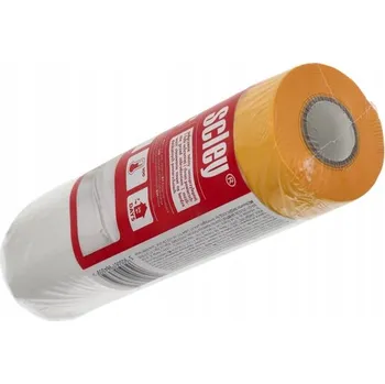 Zakrývací fólie na malování FÓLIE S MASKOVACÍ PÁSKOU ANTICHLAP OCHRANNÁ 140 CM X 20 M