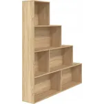 Regál na knihy / dělicí stěna, dub sonoma, 155x24x160 cm