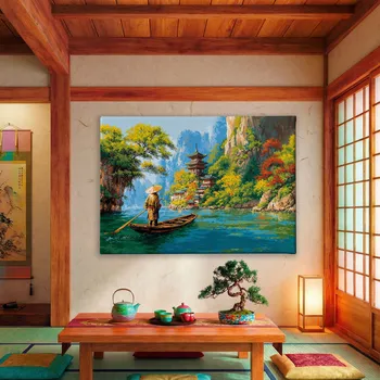 Obraz Obraz na plátně - Převozník Yakuta FeelHappy.cz Velikost obrazu (šířka x výška): 40 x 30 cm