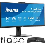 iiyama XCB3497WQSNPH-B1 34" zakřivený UWQHD VA LED monitor, 120 Hz, 0,4 ms, kamera, 1xUSB-C, 2xHDMI, 1xDP 0