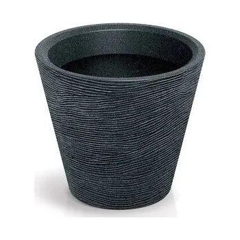 Květináč Květináč TUBRA ROUND 40 cm - barva: černý granit