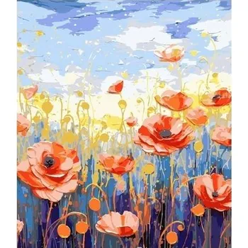 Malování podle čísel 40x50cm Vlčí máky / Koh-I-Noor