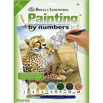 Royal & Langnickel, Malování podle čísel 8+ Leopard s mláďatem