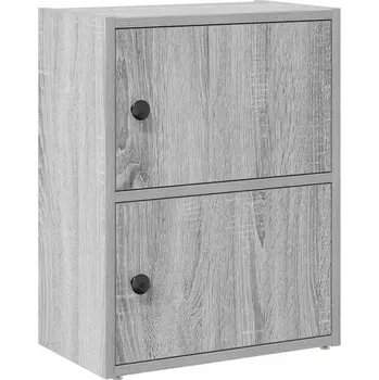 Knihovna Regál na knihy, šedý dub sonoma, 40x24x52 cm