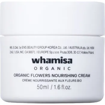 WHAMISA ORGANIC FLOWERS NOURISHING CREAM bio anti-aging pleťový výživný krém 50ml