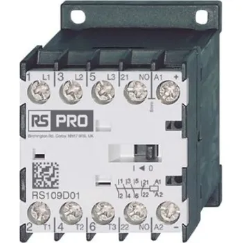 Stykač RS PRO Stykač napětí ve vinutí 24 V 3pólový 12 A 3V, 400 V 5.5 kW Rovný