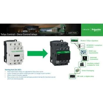 Stykač Schneider Electric Stykač napětí ve vinutí 230 V 5pólový 10 A 690V s 5 NO kontakty 230 V, rozsah: TeSys
