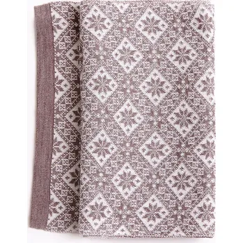 Šála Merino vlněná šála Miia, Beige - White