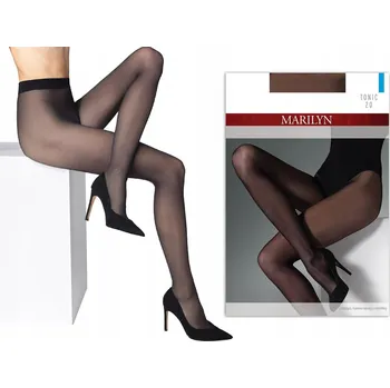 Dámské punčochy Punčocháče Černé Tonic 20 Den Nero Matné Polokrycí Elastické Marilyn 5