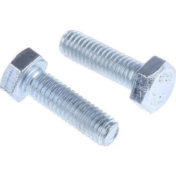 Šroub Stavěcí šroub Zinkování a čirá pasivace Ocel Šestihranná hlavice M6 x 20mm Stavěcí šroub