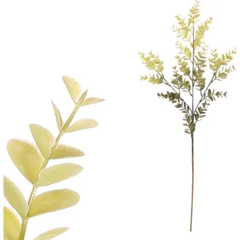 umělá květina Věrná umělá větev eukalyptu, zelená, realistické lístky, 80 cm Barva: Zelená