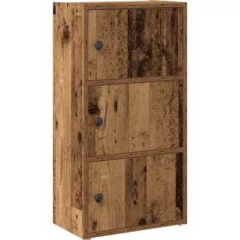 Knihovna Police z dřevotřísky VidaXL 40 x 24 cm Vzhled páleného dřeva